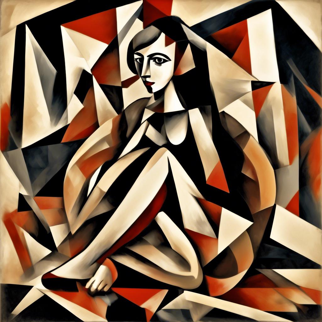 Stilistische Merkmale und Techniken in Lyubov Popovas Sitzender Figur