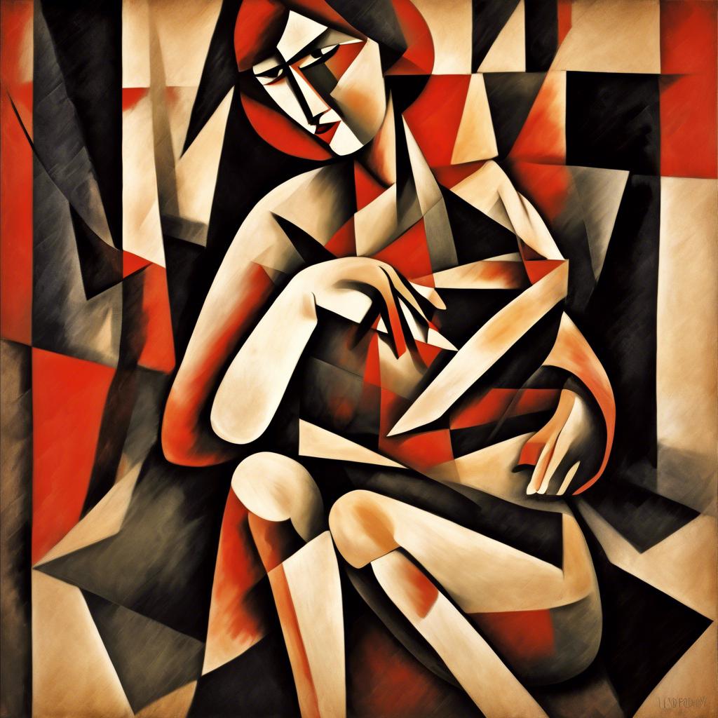 Analyse der Farbpalette und Komposition in der Sitzenden Figur