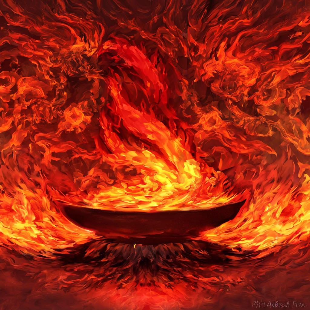 Die Symbolik des Feuers in der Kunst von Phil Akashi